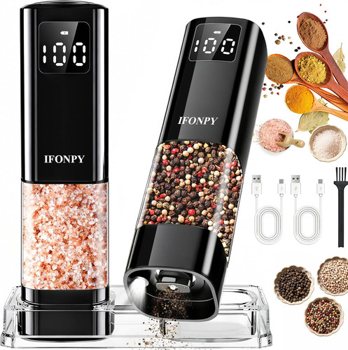 Electric salt and pepper - salt,