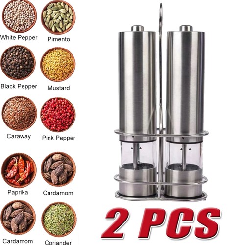 2pcs electric salt pepper - 2pcs,